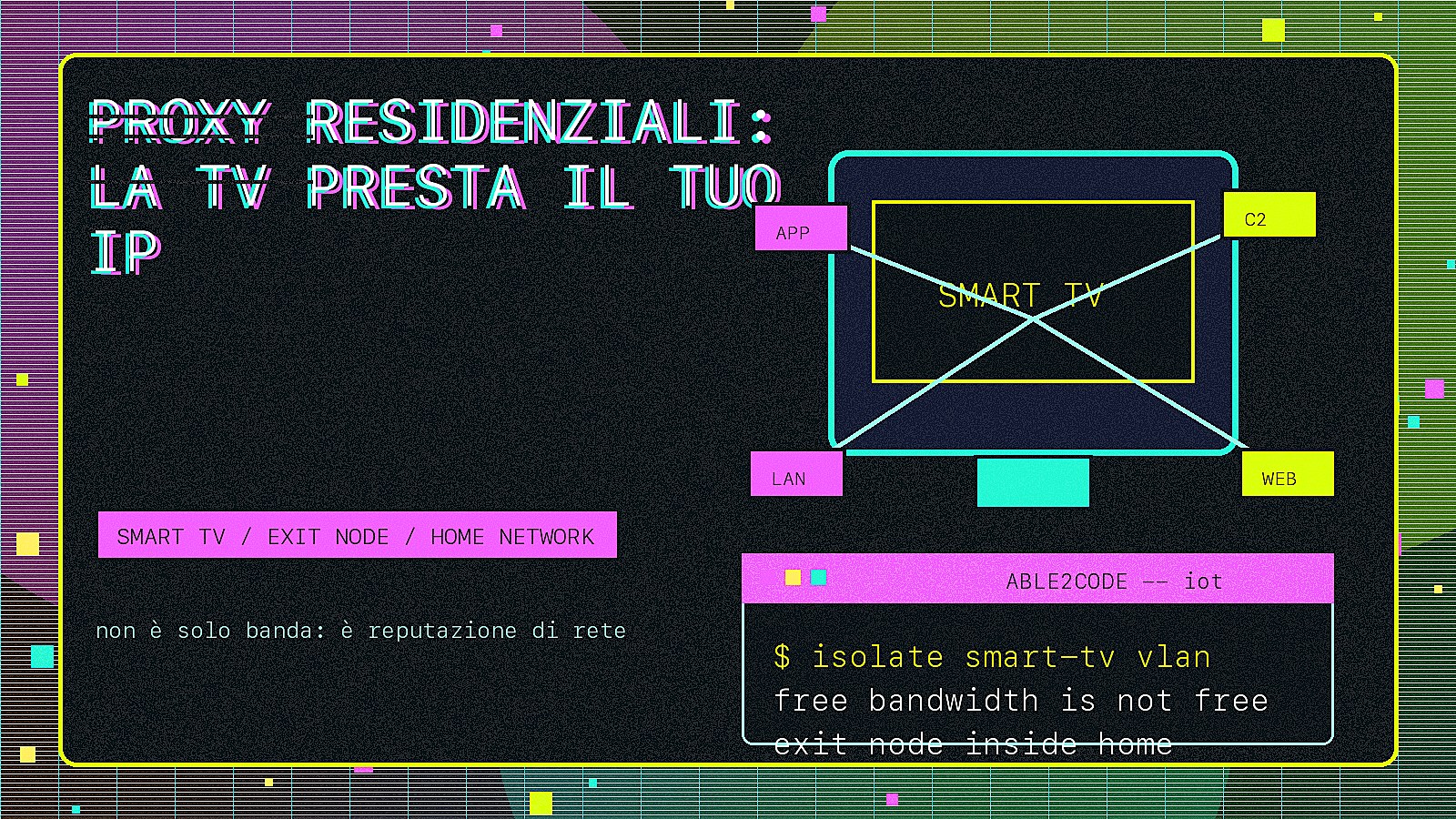Proxy residenziali: la smart TV presta il tuo IP